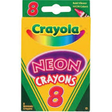 Crayola Neon Crayons - 8 Pack 3418C